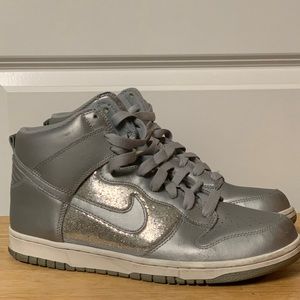 Nike grey and sliver high tops